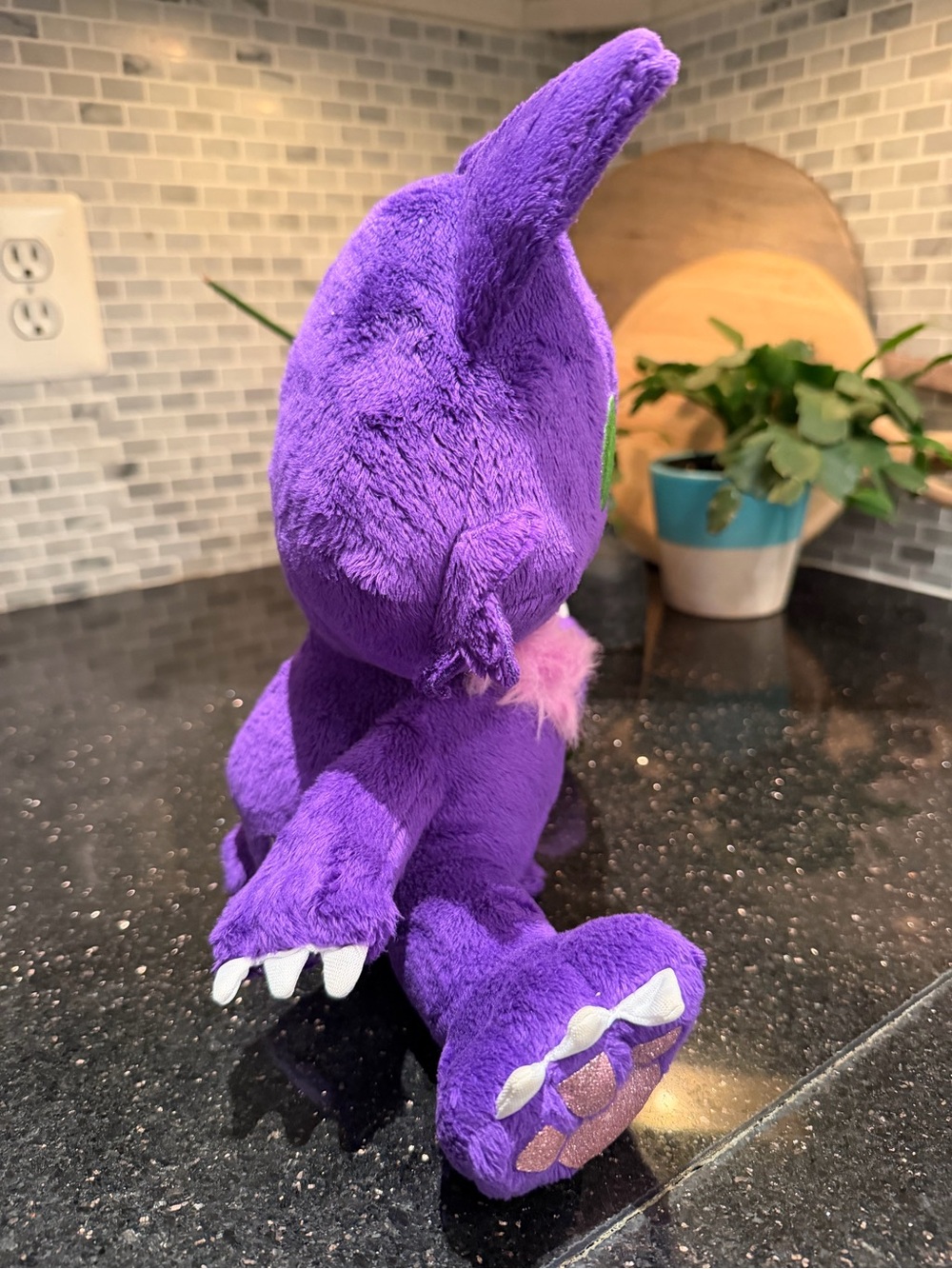 Monster High Plush Crescent Cat 13" Clawdeen Purple - Picture 5 of 10